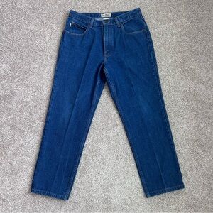 L.L. Bean Double L Jeans Mens 33x28 Relaxed Fit Blue 100 Cotton Denim 220626